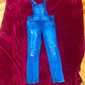 Denim overalls size 7 juniors